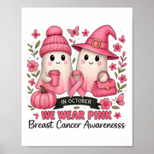 I oktober 2011 Bära vi NK Cute Ghost Breast Cancer Poster