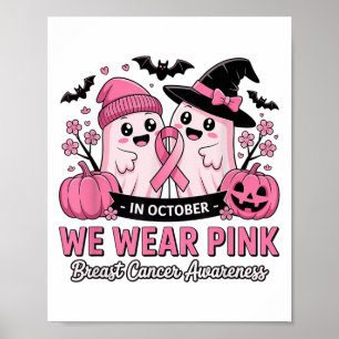 I oktober 2011 Bära vi NK Cute Ghost Breast Cancer Poster