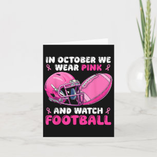 I oktober 2011 Bära vi Rosa Football Breast Cancer Kort