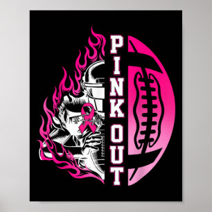 I oktober 2011 Bära vi Rosa Football Breast Cancer Poster