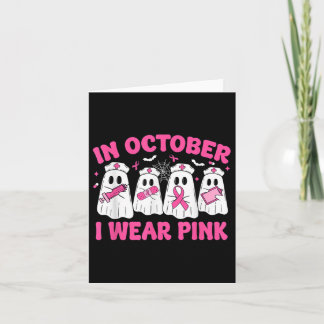 I oktober bär jag rosa sjuksköterska bröstcancer m kort