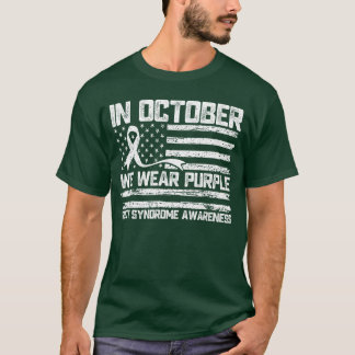 i oktober bär vi lila för Rett syndrom medvetenhet T Shirt