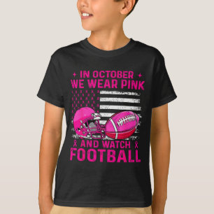 I Oktober Bär Vi Nk Bröstcancer Flag Football  T Shirt