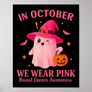 I Oktober Bär Vi Nk – Bröstcancer Medvetenhet Poster