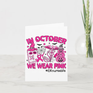 I Oktober Bär Vi Nk Er Sjuksköterska Liv Bröstcanc Kort