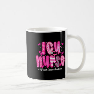 I Oktober Bär Vi Nk Icu Sjuksköterska Bröstcancer Kaffemugg