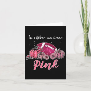I Oktober Bär Vi Rosa Fotboll Bröstcancer Awa Kort