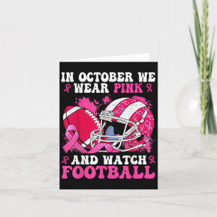 I oktober bär vi rosa fotboll bröstcancer Awa Kort
