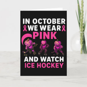 I Oktober Bär Vi Rosa Mythiska Ishockeyskapelser Kort