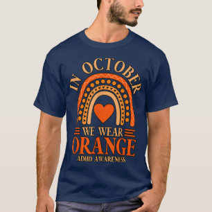 I oktober Bära Orange ADHD845 T Shirt
