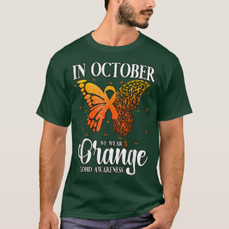 I oktober Bära Orange ADHD 848 T Shirt
