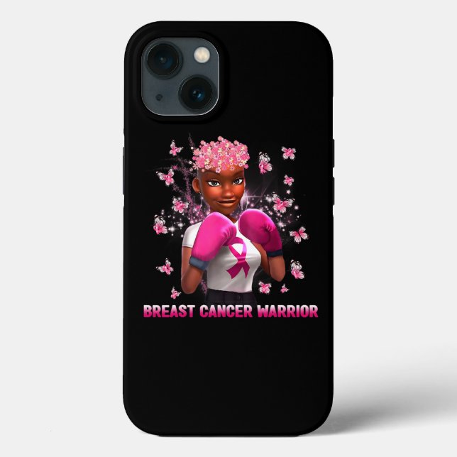 I oktober Bära Rosa Black Woman Breast Cancer (Baksida)
