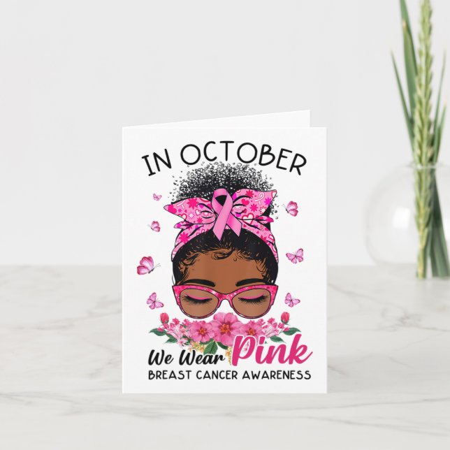 I oktober Bära Rosa Black Women Messy Bun Brea Kort (Framsida)