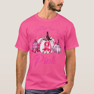 I oktober Bära Rosa Breast Cancer Awareness Pu T Shirt