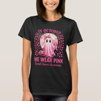 I oktober Bära Rosa Breast Cancer Awareness T Shirt