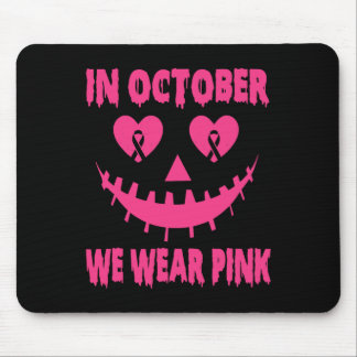 I oktober Bära Rosa Breast Cancer Halloween Pu Musmatta