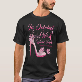 I oktober Bära Rosa Butterflies Högklackar Bre T Shirt