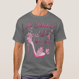 I oktober Bära Rosa Butterflies Högklackar Bre T Shirt