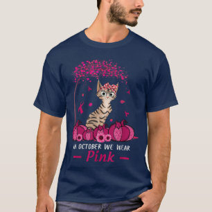 I oktober Bära Rosa Cute Breast Cancer Awa T Shirt