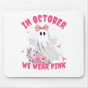I oktober Bära Rosa Ghost Breast Cancer Hallow Musmatta