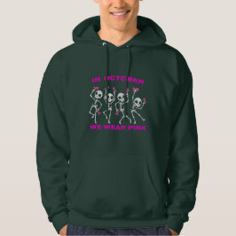 I oktober Bära Rosa Ghost Witch Breast Cancer Hoodie