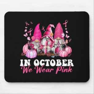 I oktober Bära Rosa Gnome Breast Cancer Awaren Musmatta