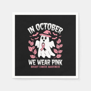 I oktober Bära Rosa Halloween Witch Pappersservett