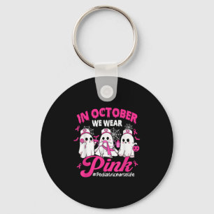 I oktober Bära Rosa Pediatriska sjuksköterskor Lif Nyckelring