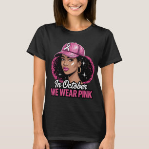 I oktober Bära Rosa Shirt Black Woman Breast C T
