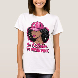I oktober Bära Rosa Shirt Black Woman Breast C T