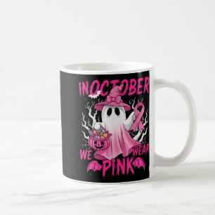 I oktober Bära Rosa Shirt Breast Cancer Awaren Kaffemugg