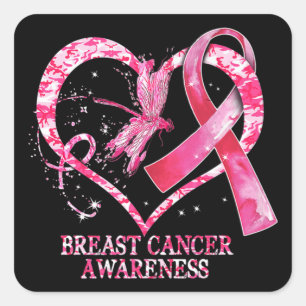 I oktober Bära vi Rosa Breast Cancer Awareness Dr. Fyrkantigt Klistermärke