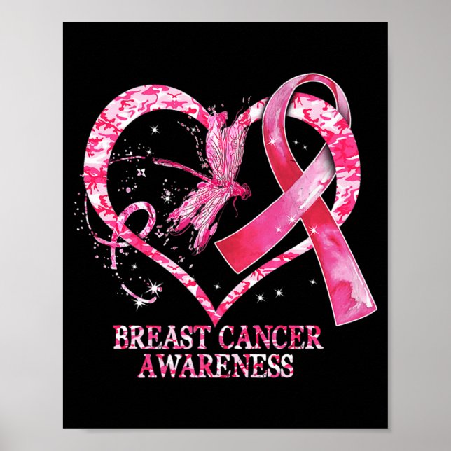 I oktober Bära vi Rosa Breast Cancer Awareness Dr. Poster (Framsidan)