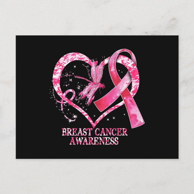 I oktober Bära vi Rosa Breast Cancer Awareness Dr. Vykort (Framsida)