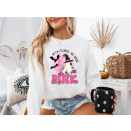 I oktober Bära vi Rosa Ghost Halloween T Shirt