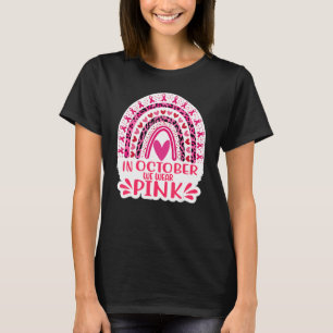 I oktober Bära vi Rosa Rainbow for Women Leopard T Shirt