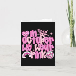 I oktober Bäror vi Rosa Awareness Tee Kort