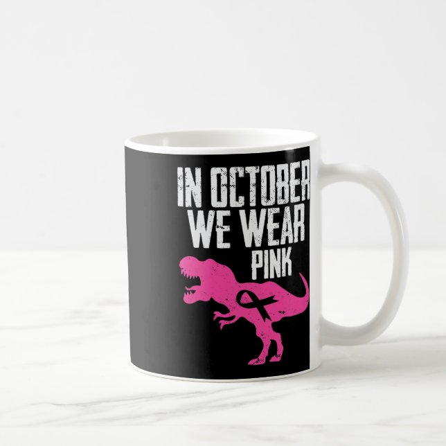 I oktober Bäror vi Rosa Breast Cancer Awareness Bo Kaffemugg (Höger)