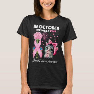 I oktober Bäror vi Rosa Breast Cancer Awareness Bu T Shirt
