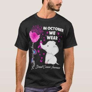 I oktober Bäror vi Rosa Breast Cancer Awareness El T Shirt