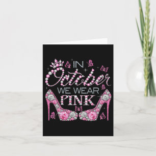 I oktober Bäror vi Rosa Breast Cancer Awareness Hi Kort