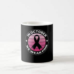 I oktober Bäror vi Rosa Breast Cancer Awareness Kaffemugg