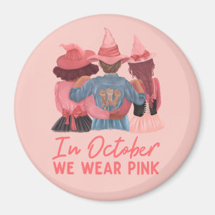 I oktober Bäror vi Rosa Breast Cancer Awareness Magnet