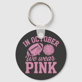 I oktober Bäror vi Rosa Breast Cancer Awareness Nyckelring