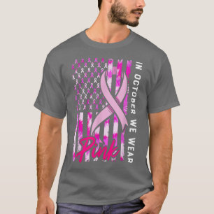 I oktober Bäror vi Rosa Breast Cancer Awareness Pi T Shirt