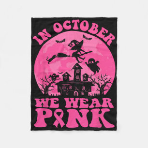 I oktober Bäror vi Rosa Breast Cancer Awareness Ri Fleecefilt