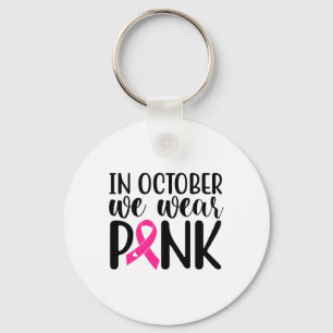I oktober Bäror vi Rosa Breast Cancer Awareness Su Nyckelring