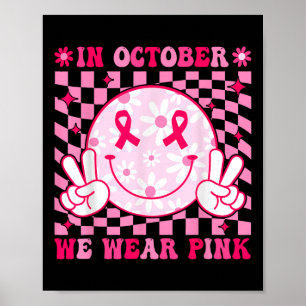 I oktober Bäror vi Rosa Breast Cancer Awareness Su Poster