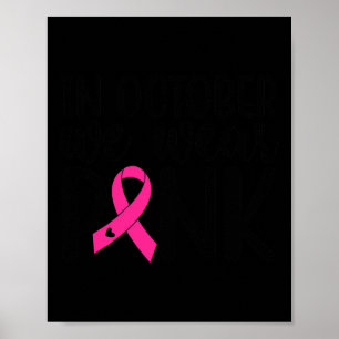 I oktober Bäror vi Rosa Breast Cancer Awareness Su Poster
