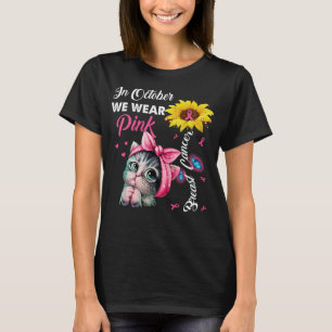 I oktober Bäror vi Rosa Breast Cancer Awareness  T Shirt